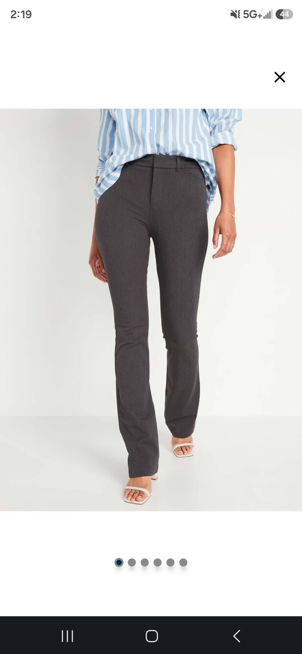 Old Navy High-Waisted Pixie Flare Pants – Size 12 Petite – Charcoal Gray – NWT